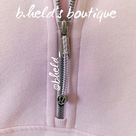 lululemon Scuba Oversized Half-Zip Hoodie in Meadowsweet Pink Size M/L New NWT - Picture 8 of 15